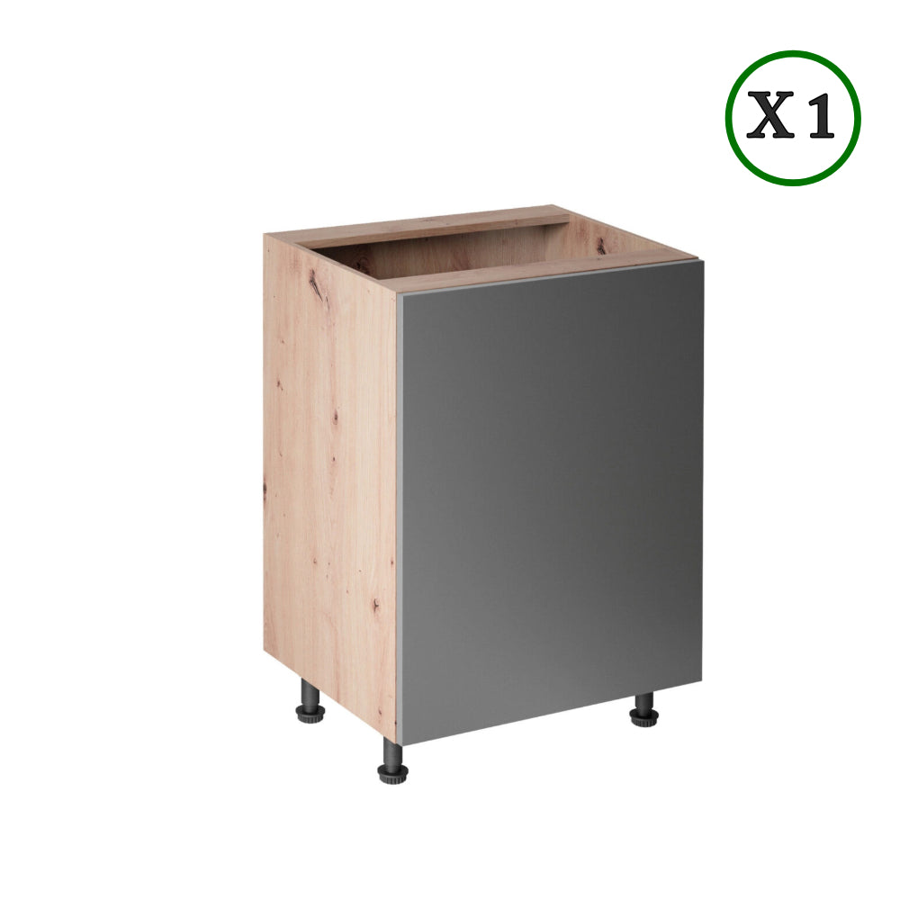 Küchenzeile - Langen - Grau (Matt) - K17-G240 cm. - ROYAL24_MARKT