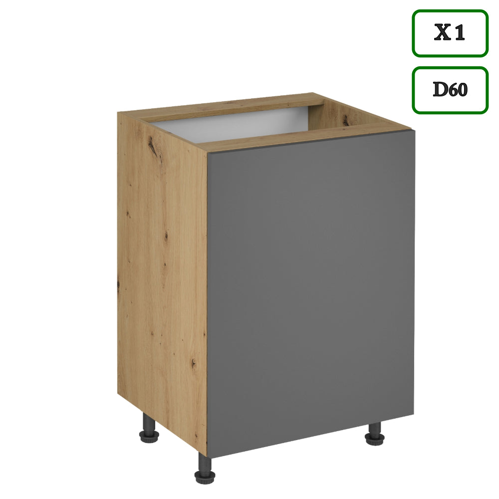 Küchenzeile - K106-G860 - Langen Grau - Design für höchste Ansprüche - ROYAL24_MARKT