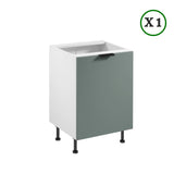 Küchenzeile - Sorento - Weiß Grün (Matt) - K44-G420 cm - ROYAL24_MARKT