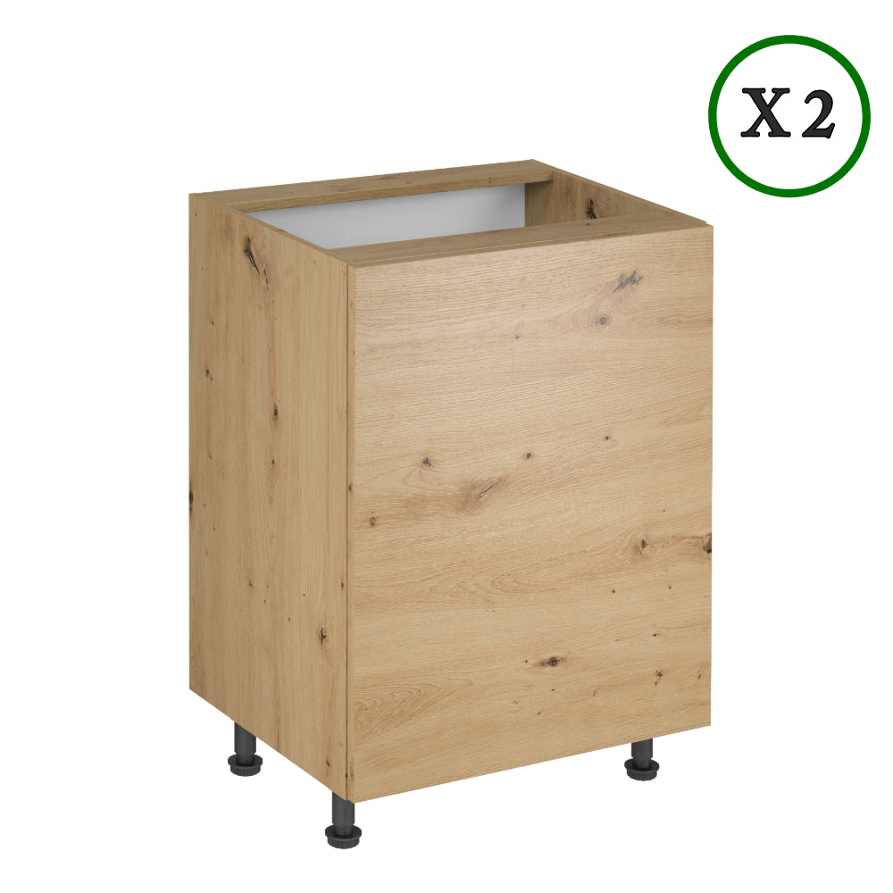 Küchenzeile - Langen - Grau-Artisan Eiche - K23-G180-200-240 cm - ROYAL24_MARKT