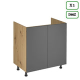 Küchenzeile - K106-G860 - Langen Grau - Design für höchste Ansprüche - ROYAL24_MARKT