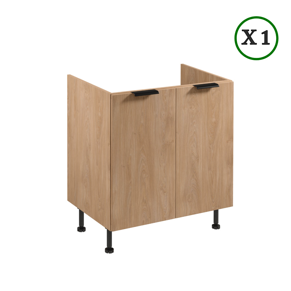 Küchenzeile - Sorento - Beige & Sonoma Eiche (Matt) - K46-G200 cm. - ROYAL24_MARKT