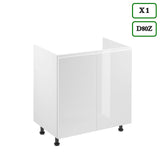 Küchenzeile in U-Form K102-G780 - Aspen Weiß - Rundum gut organisiert - ROYAL24_MARKT