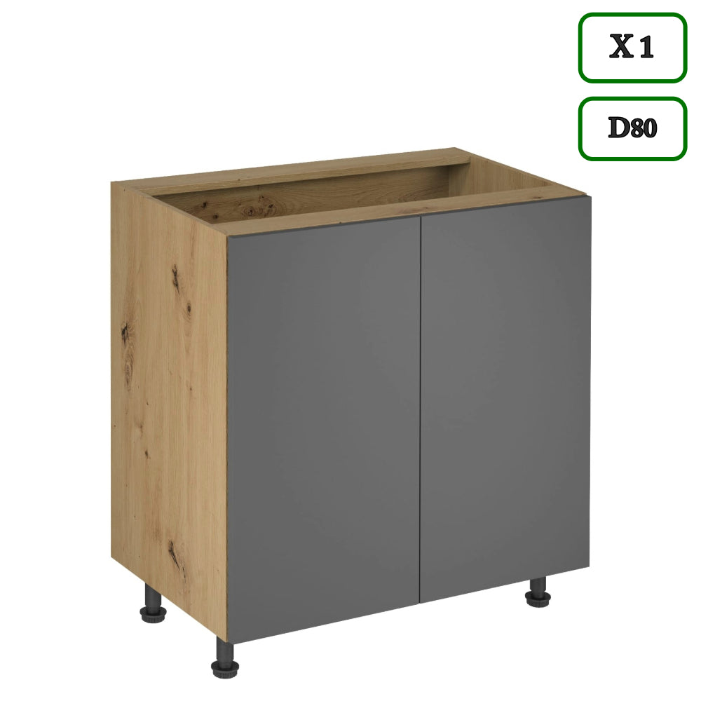 Küchenzeile K97-G260 - Langen Grau Artisan - Smart geplant für maximalen Nutzen - ROYAL24_MARKT