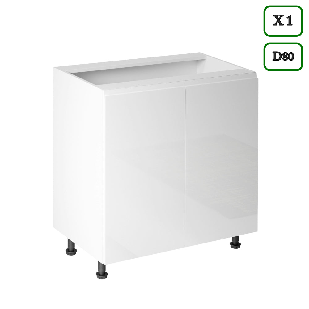 Winkelküche K92-G350 - Aspen Weiß - Schlicht, funktional und elegant - ROYAL24_MARKT