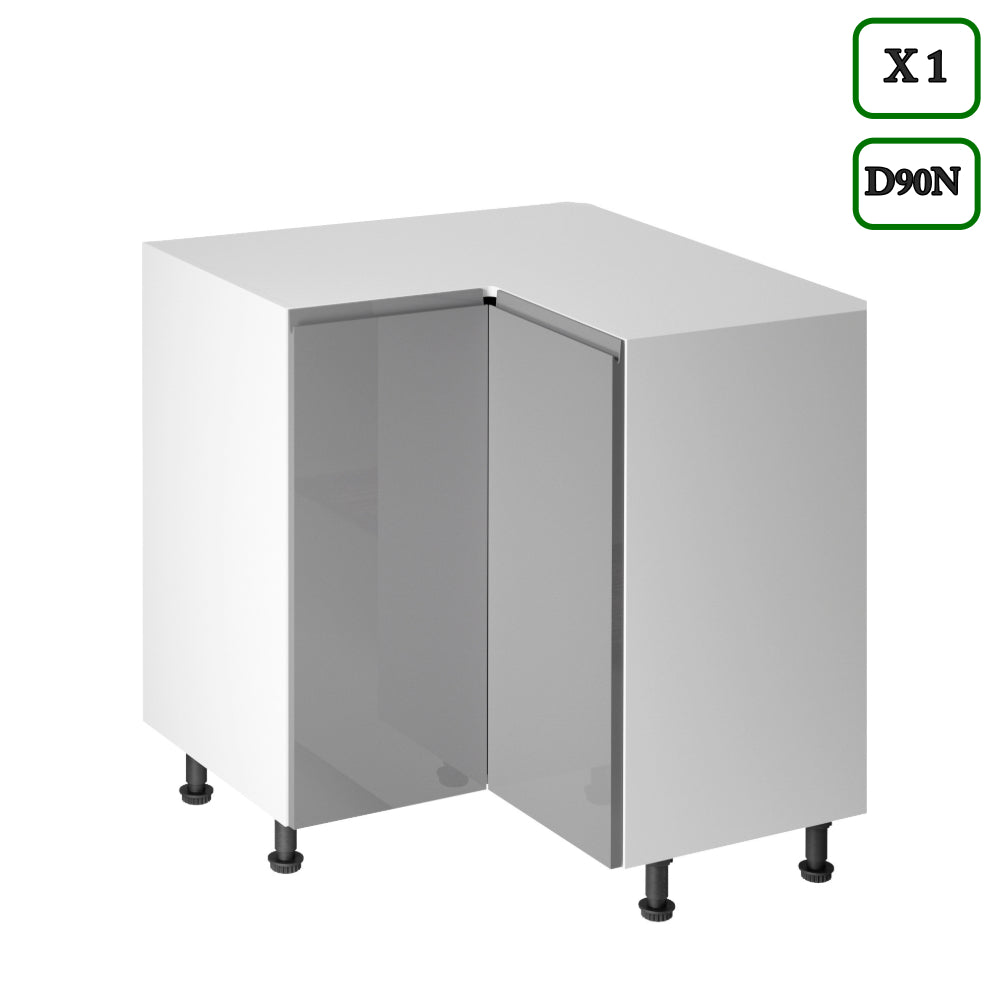 Winkelküche K92-G350 - Aspen Grau - Schlicht, funktional und elegant - ROYAL24_MARKT