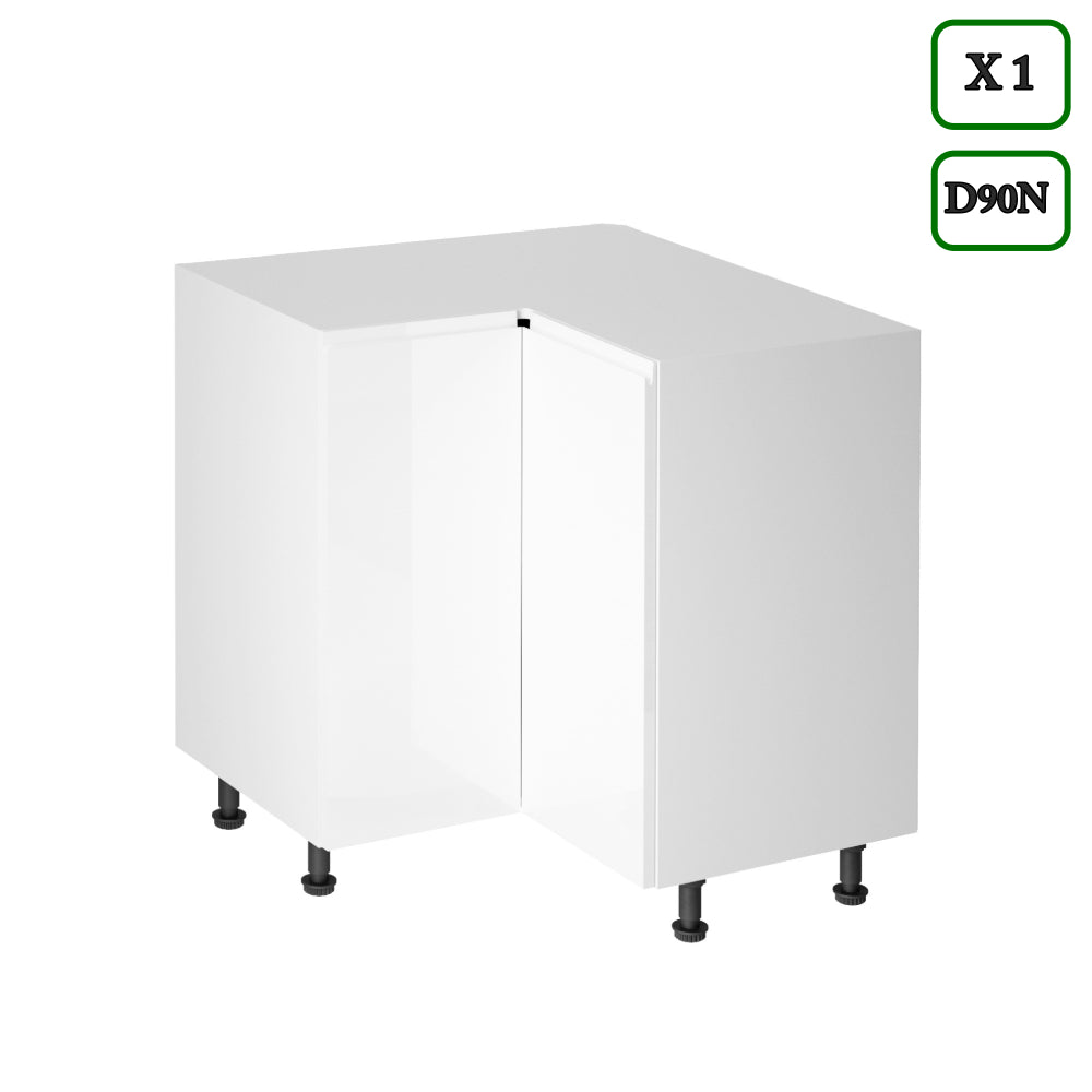 Winkelküche K92-G350 - Aspen Weiß - Schlicht, funktional und elegant - ROYAL24_MARKT