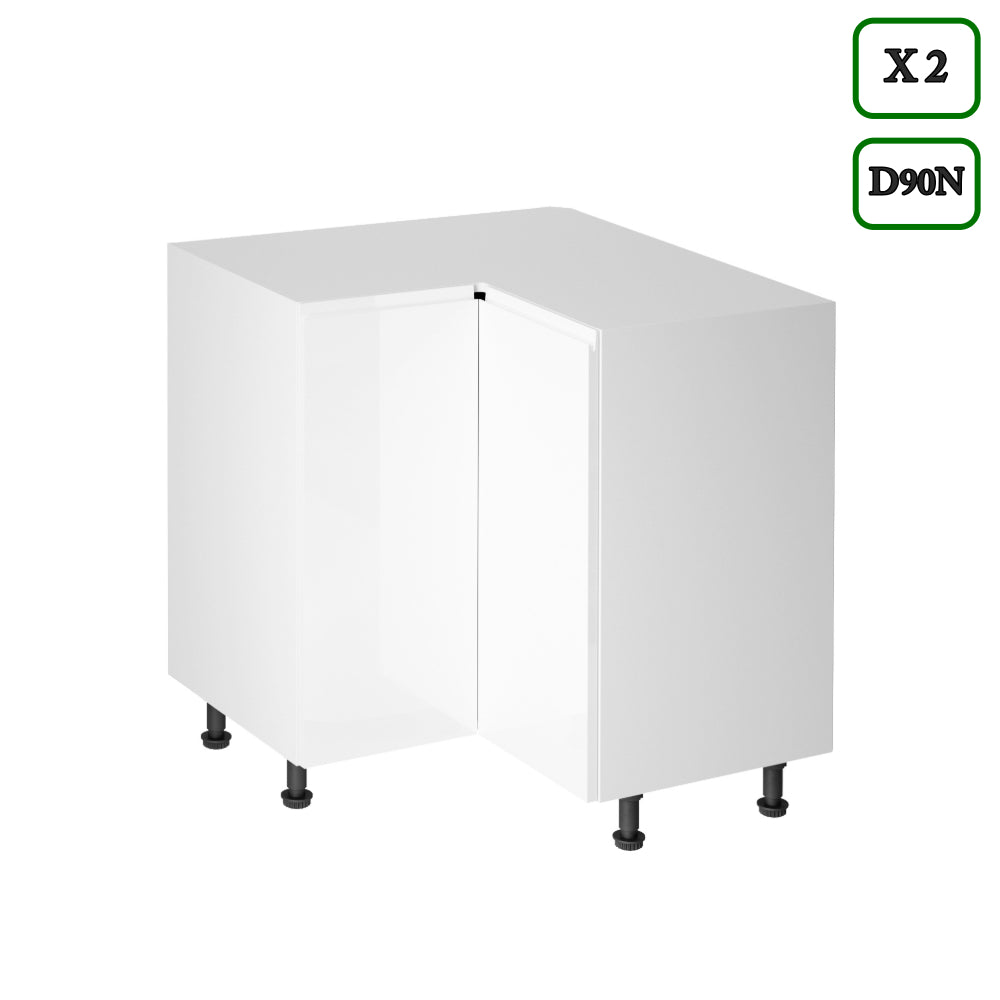 Küchenzeile in U-Form K102-G780 - Aspen Weiß - Rundum gut organisiert - ROYAL24_MARKT