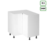 Küchenzeile in U-Form K102-G780 - Aspen Weiß - Rundum gut organisiert - ROYAL24_MARKT