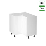 Küchenzeile K107-G860 - Aspen Weiß - Rundum gut organisiert - ROYAL24_MARKT