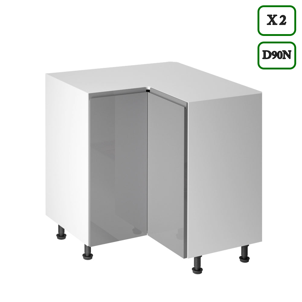 Küchenzeile in U-Form K102-G780 - Aspen Grau - Rundum gut organisiert - ROYAL24_MARKT