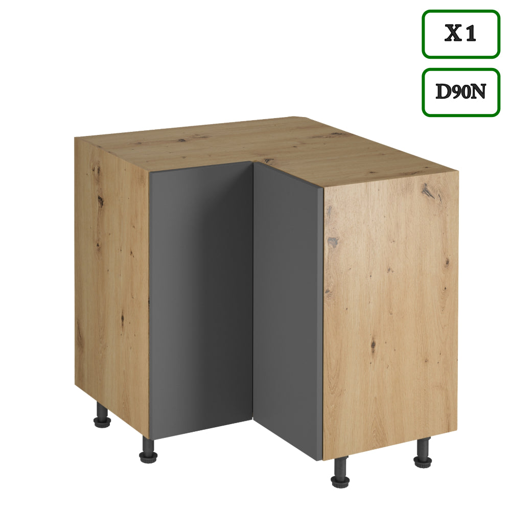 Winkelküche K105-G330 - Langen Grau Artisan - Praktisch durchdacht für Ihr Zuhause - ROYAL24_MARKT