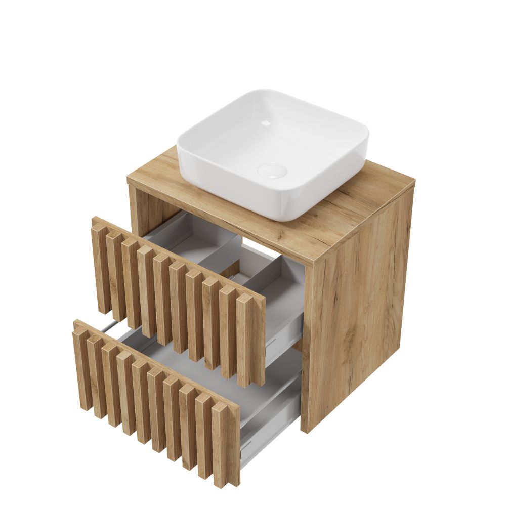 Waschbeckenunterschrank - DELANO D100,D80,D60 - Gold Eiche