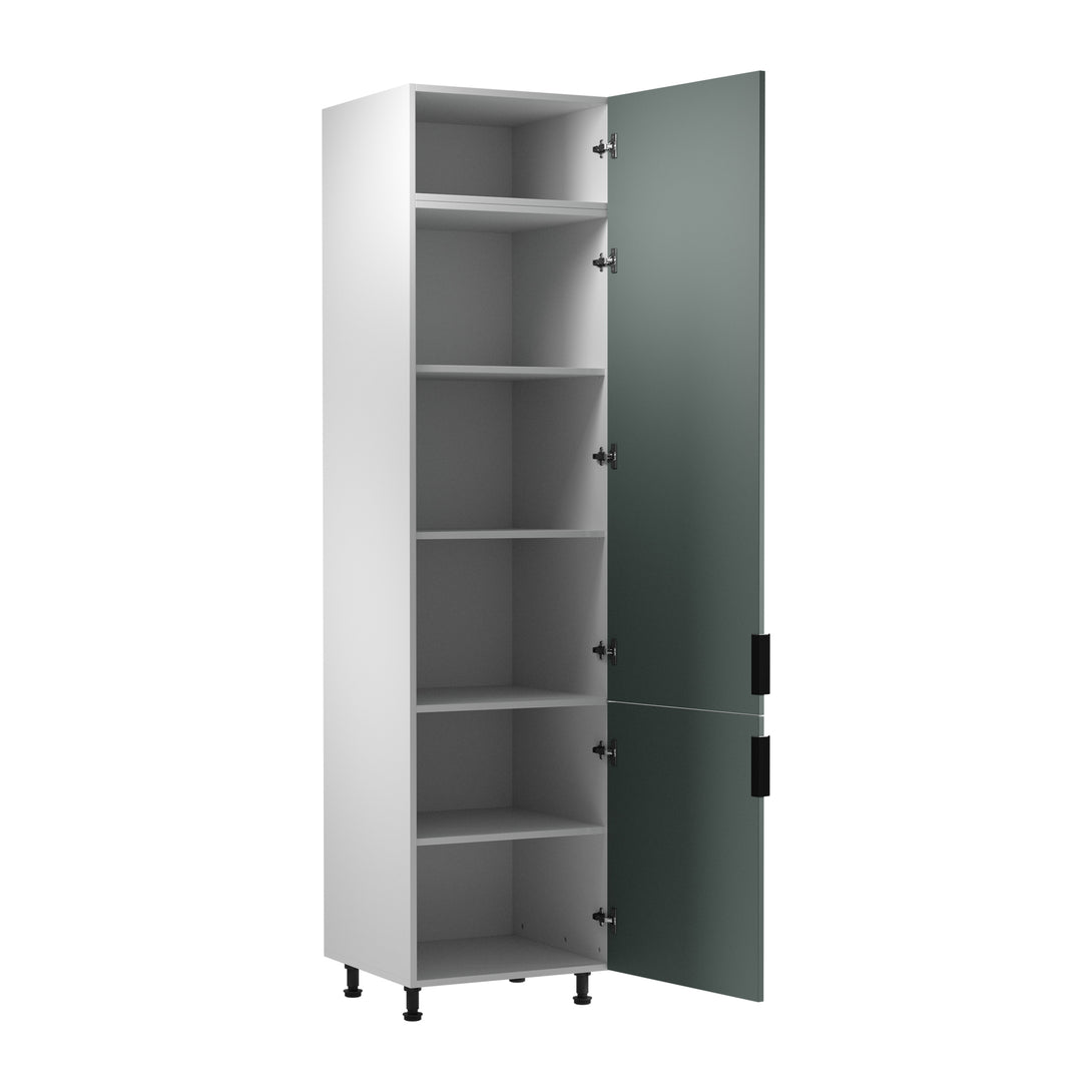 Hochschrank D60RWN P/L - Sorento Weiß Grün - Viel Stauraum auf kleiner Fläche. - ROYAL24_MARKT