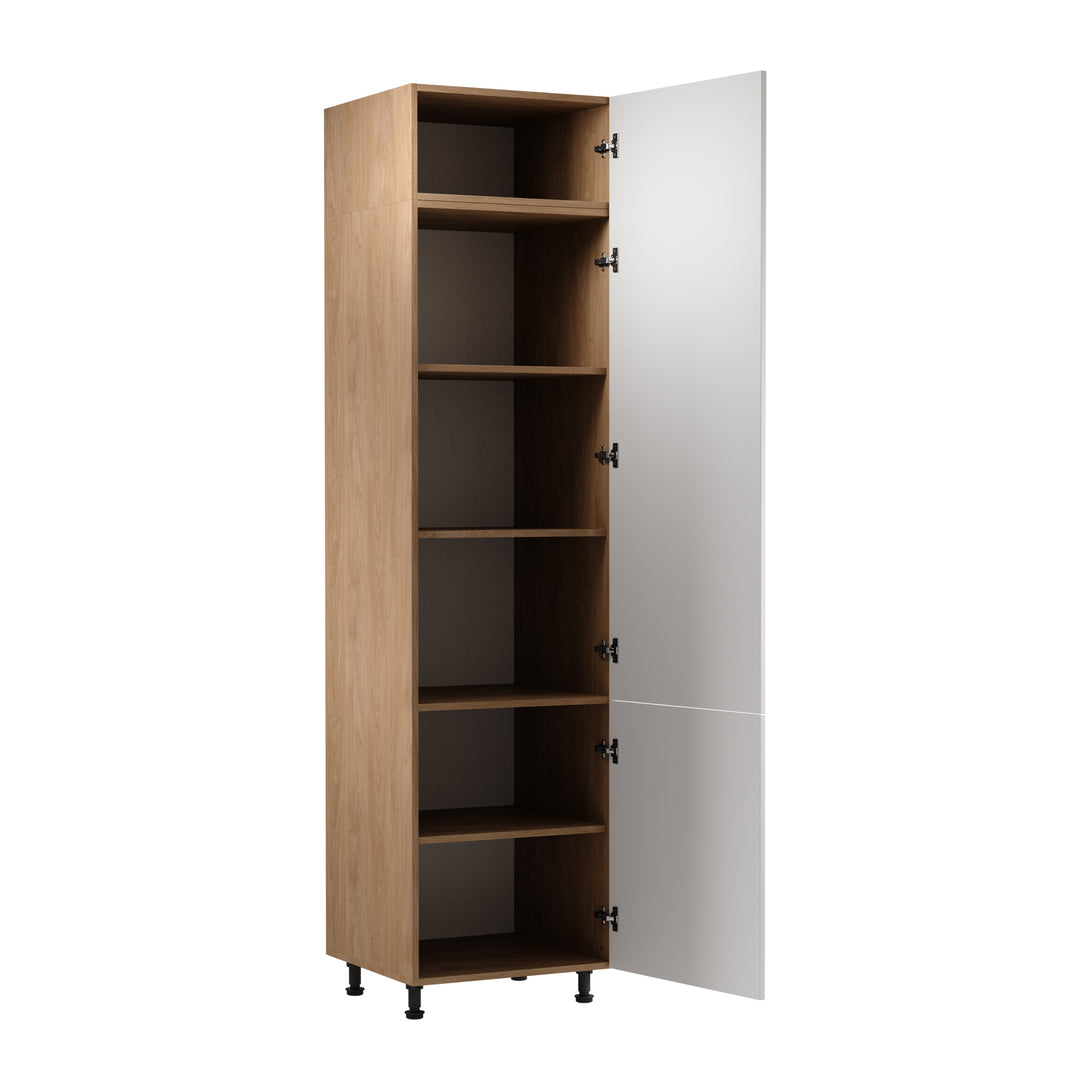 Hochschrank D60RWN  P/L - Sorento Sonoma Eiche Weiß - Effiziente und ordentliche Organisation. - ROYAL24_MARKT