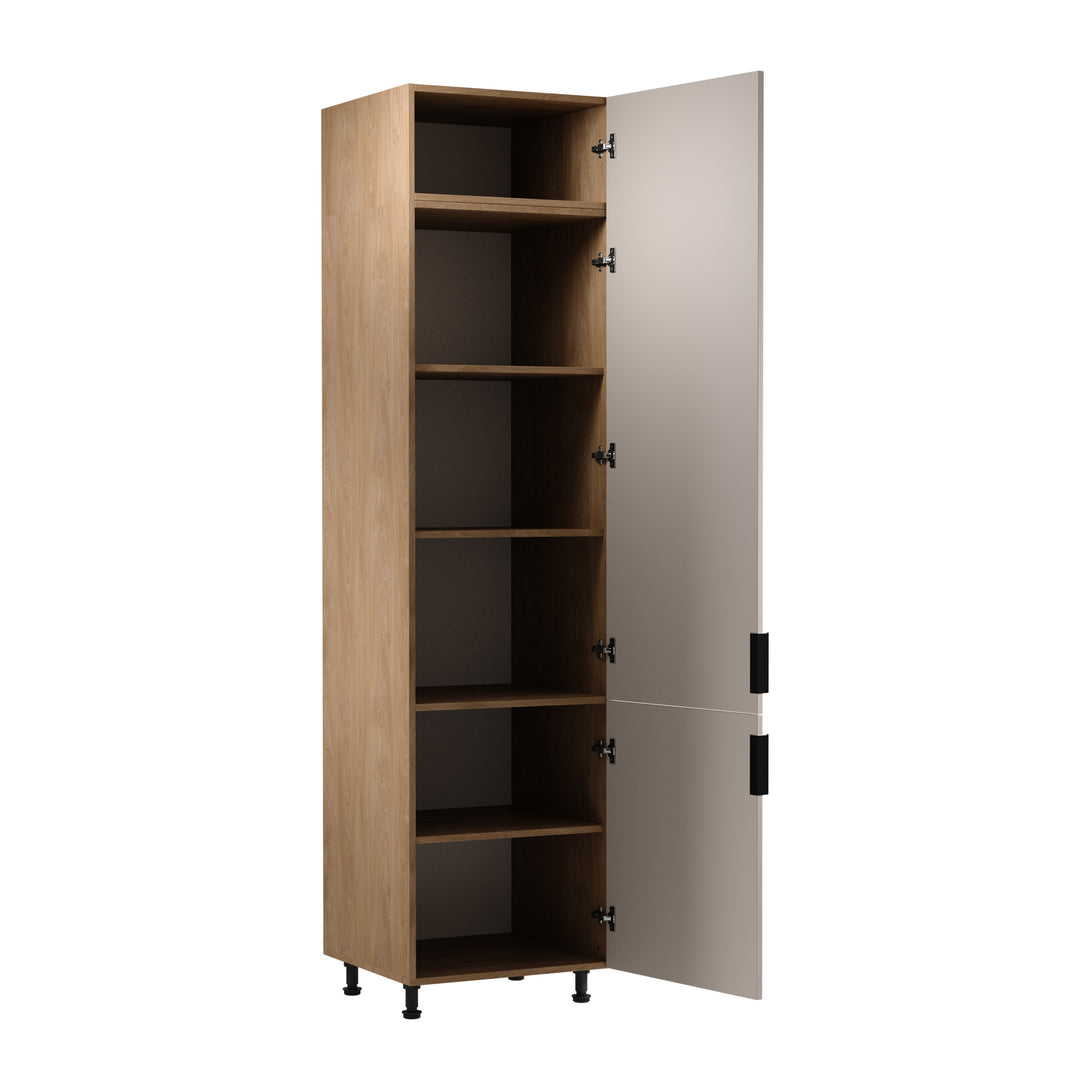 Hochschrank D60RWN P/L - Sorento Beige Sonoma Eiche - optimal für jede Küche - ROYAL24_MARKT
