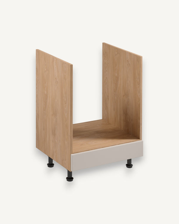 Herdumbauschrank D60ZK - Sorento Beige Sonoma Eiche - optimaler Stauraum für Ihre Küche - ROYAL24_MARKT