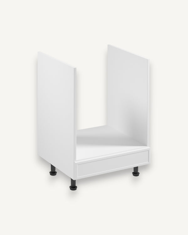 Herdumbauschrank D60ZK - Sorento Weiß - Eleganter Herdumbauschrank für stilvolles Kochen. - ROYAL24_MARKT