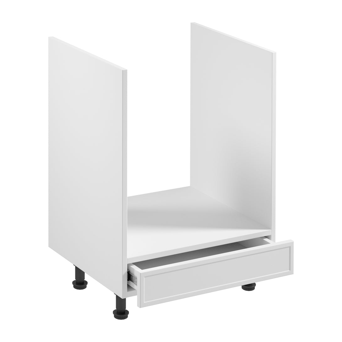 Herdumbauschrank D60ZK - Sorento Weiß - Eleganter Herdumbauschrank für stilvolles Kochen. - ROYAL24_MARKT