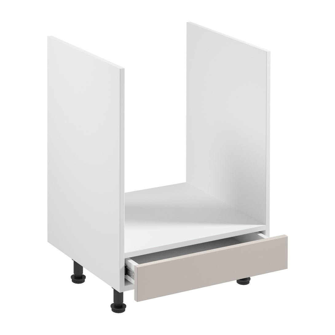 Herdumbauschrank D60ZK - Sorento Weiß Beige - Perfekter Rahmen für Ihre Kochzone. - ROYAL24_MARKT