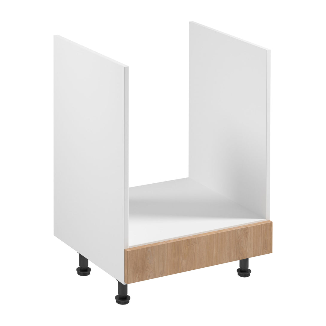 Herdumbauschrank D60ZK -Sorento Weiß Sonoma Eiche -  Hervorragendes Design für Ihre Küche, um Hitze standzuhalten. - ROYAL24_MARKT