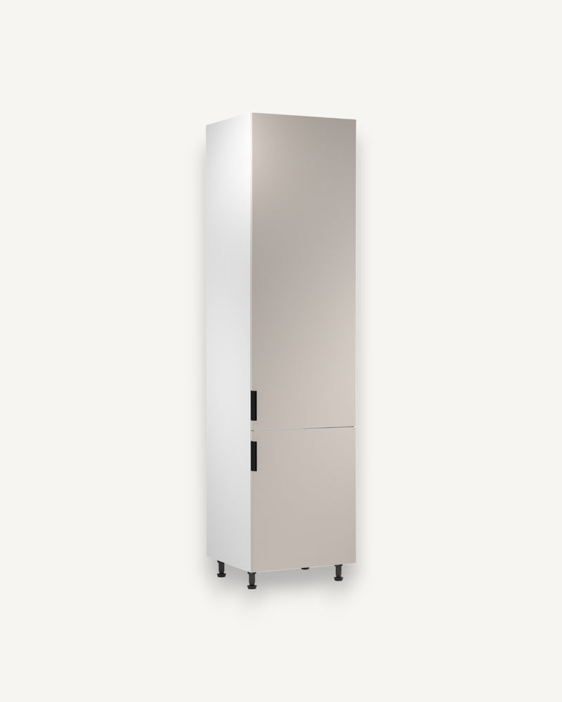 Kühlumbauschrank D60ZLN P/L - Sorento Weiß Beige - Perfekte Integration für Ihren Kühlschrank.