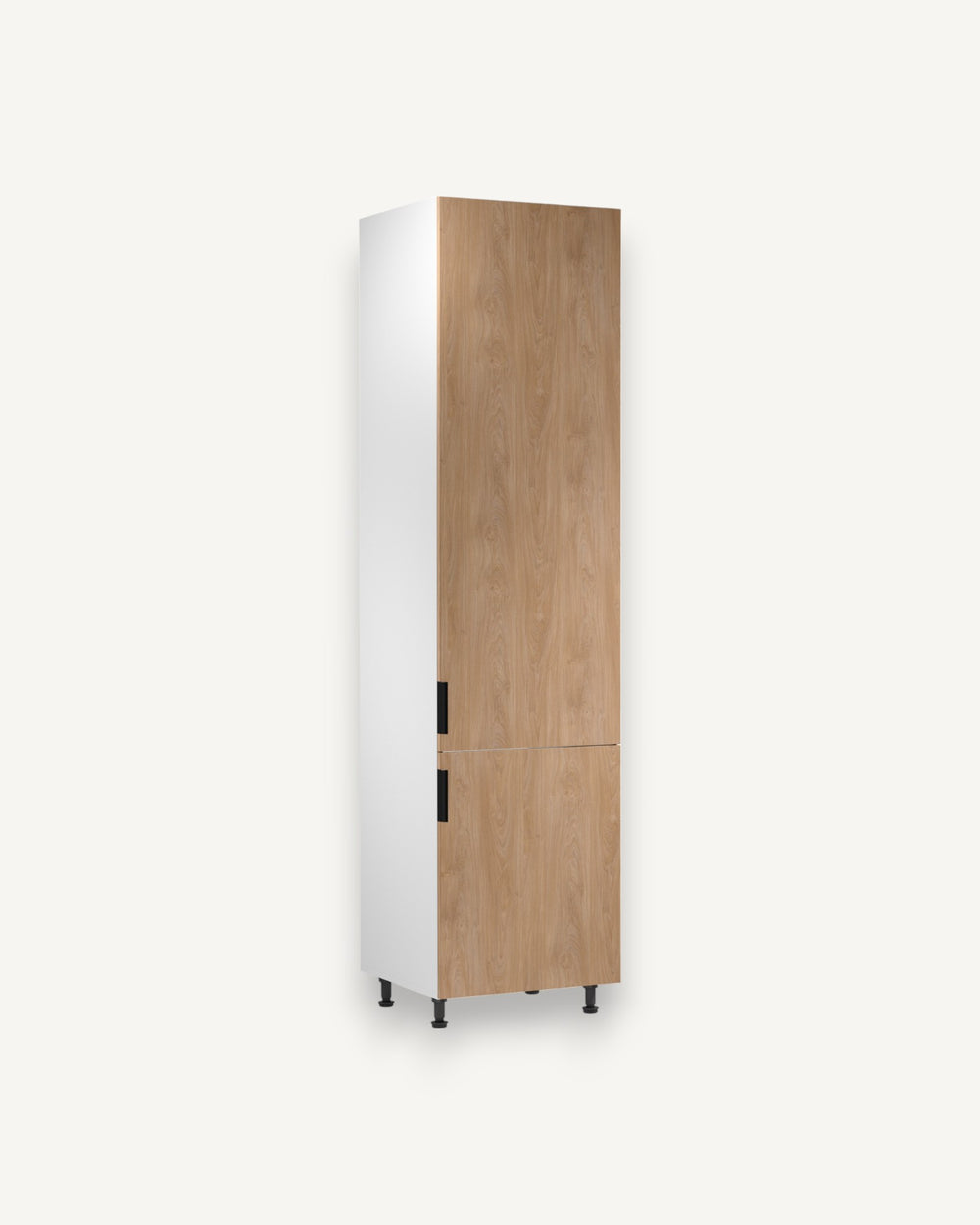 Kühlumbauschrank D60ZLN P/L - Sorento Weiß Sonoma Eiche - Für eine organisierte und elegante Küche ein praktischer Schrank.