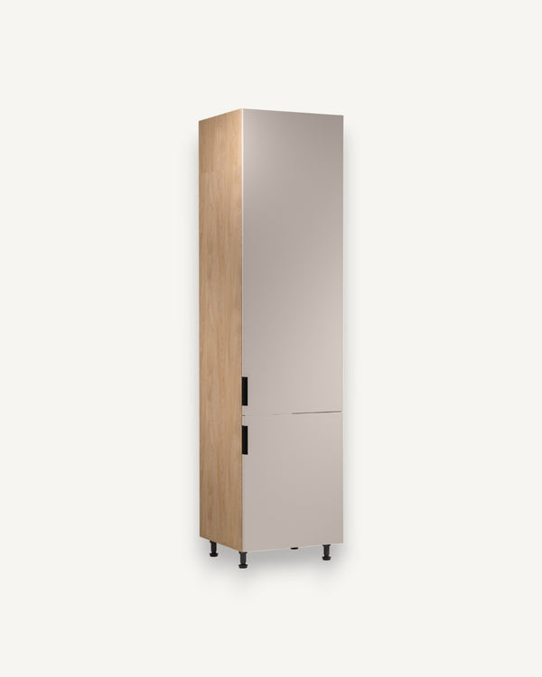 Kühlumbauschrank D60ZLN P/L - Sorento Beige Sonoma Eiche - moderne Optik und Funktionalitätühlgeräte. - ROYAL24_MARKT