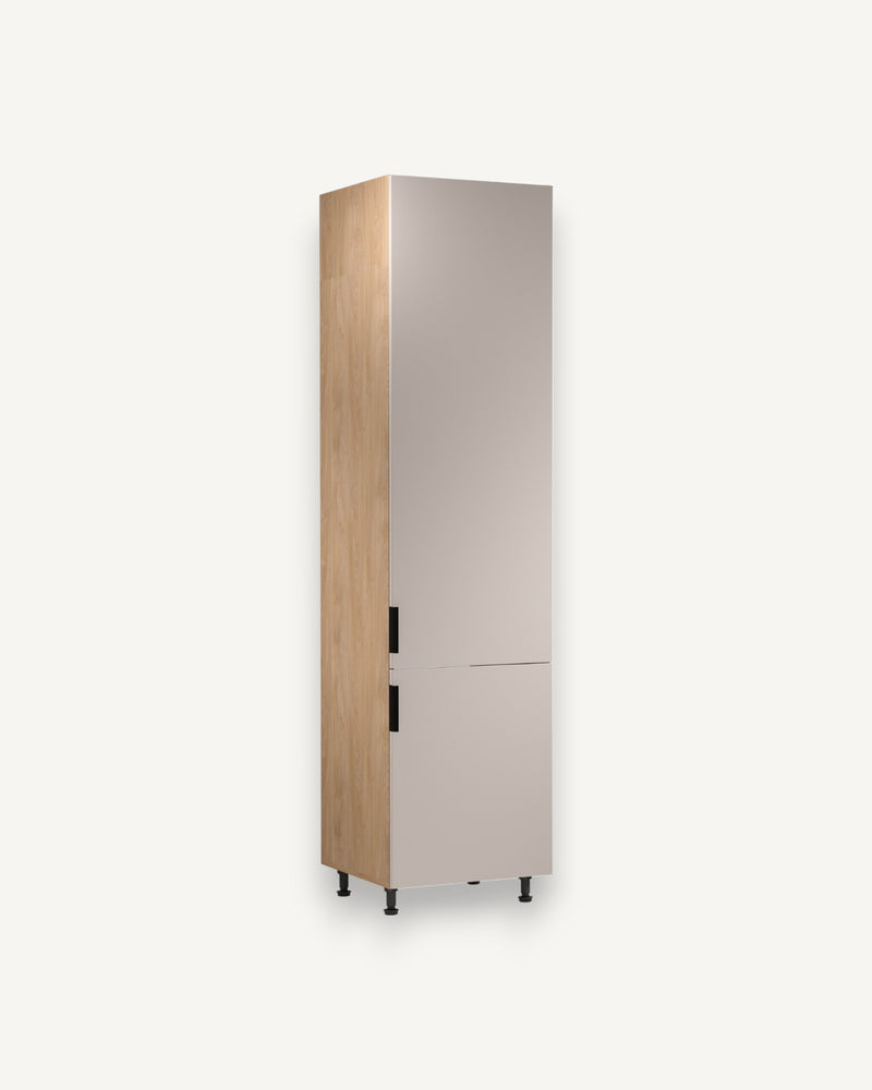 Kühlumbauschrank D60ZLN P/L - Sorento Beige Sonoma Eiche - moderne Optik und Funktionalitätühlgeräte.