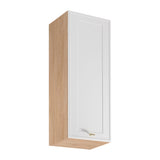 Hängeschrank G40 P/L - Sorento Sonoma Eiche Weiß - Praktischer Hängeschrank mit viel Stauraum.