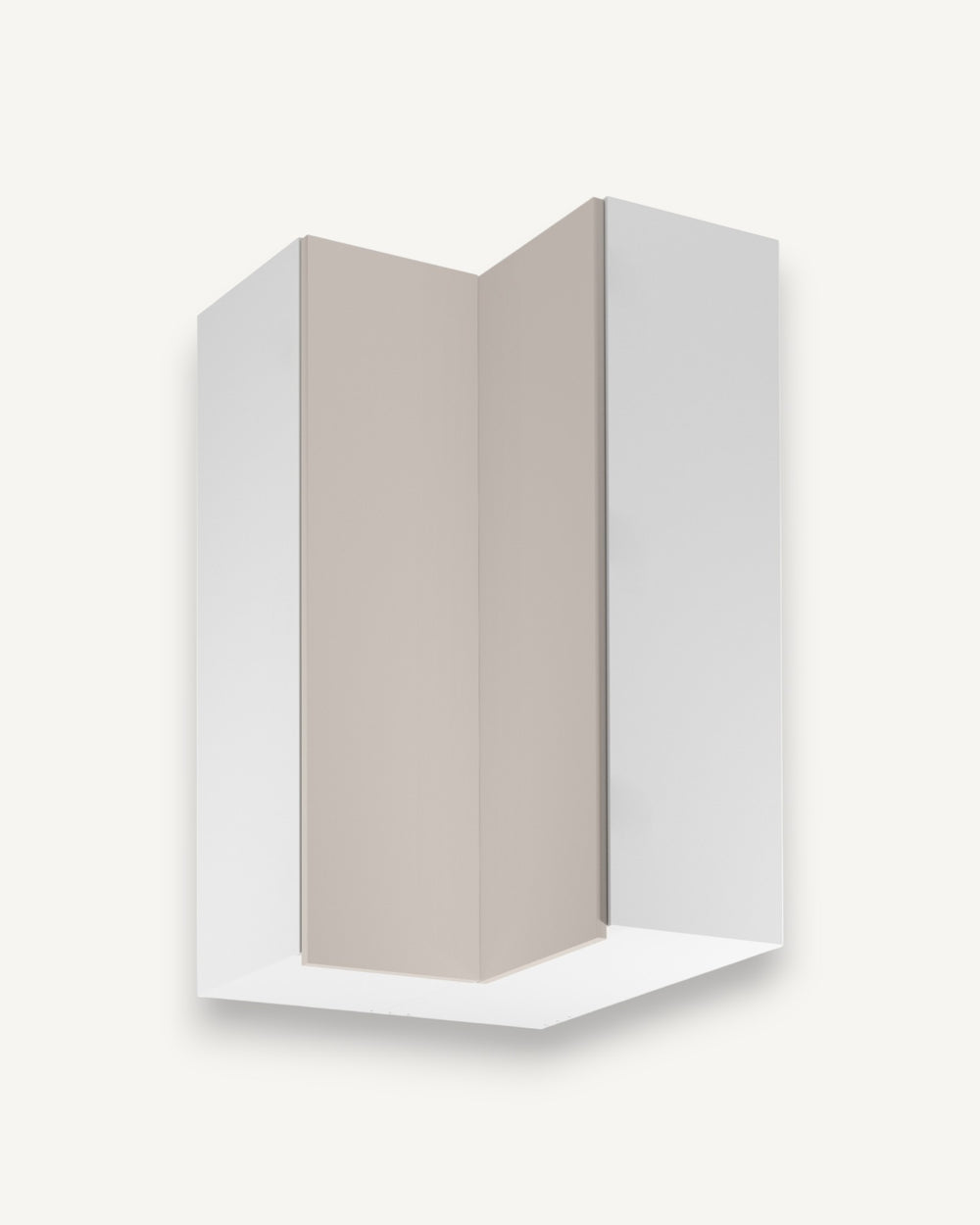 Eckhängeschrank G60N2 – Sorento Weiß Beige – Clevere Stauraumlösungen für moderne Küchen.