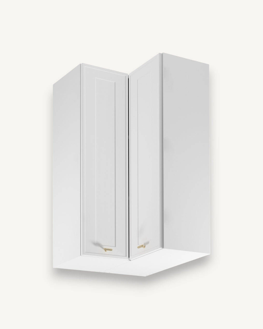 Eckhängeschrank G60N2 – Sorento Weiß - Funktionalität trifft auf modernes Design. - ROYAL24_MARKT