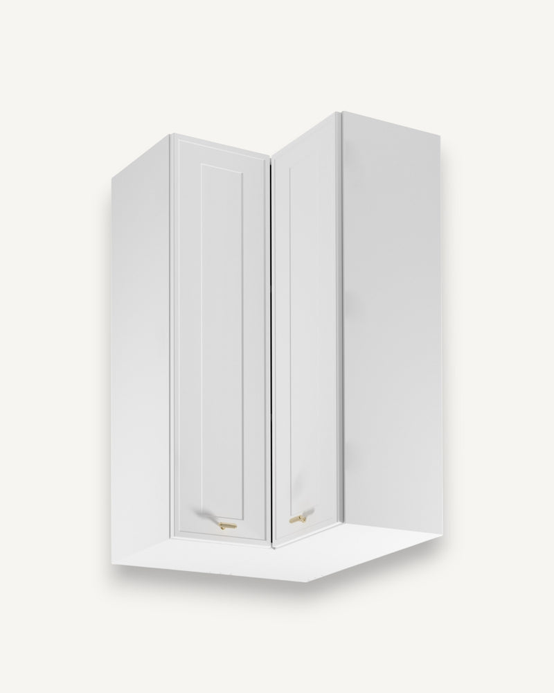 Eckhängeschrank G60N2 – Sorento Weiß – Funktionalität trifft auf modernes Design.