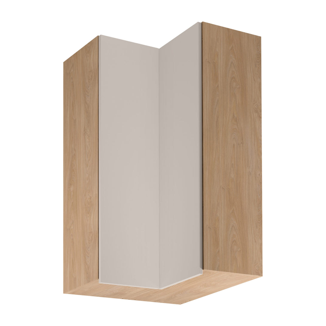Eckhängeschrank G60N2 – Sorento Beige Sonoma Eiche - platzsparende Lösung für Ihre Küche - ROYAL24_MARKT