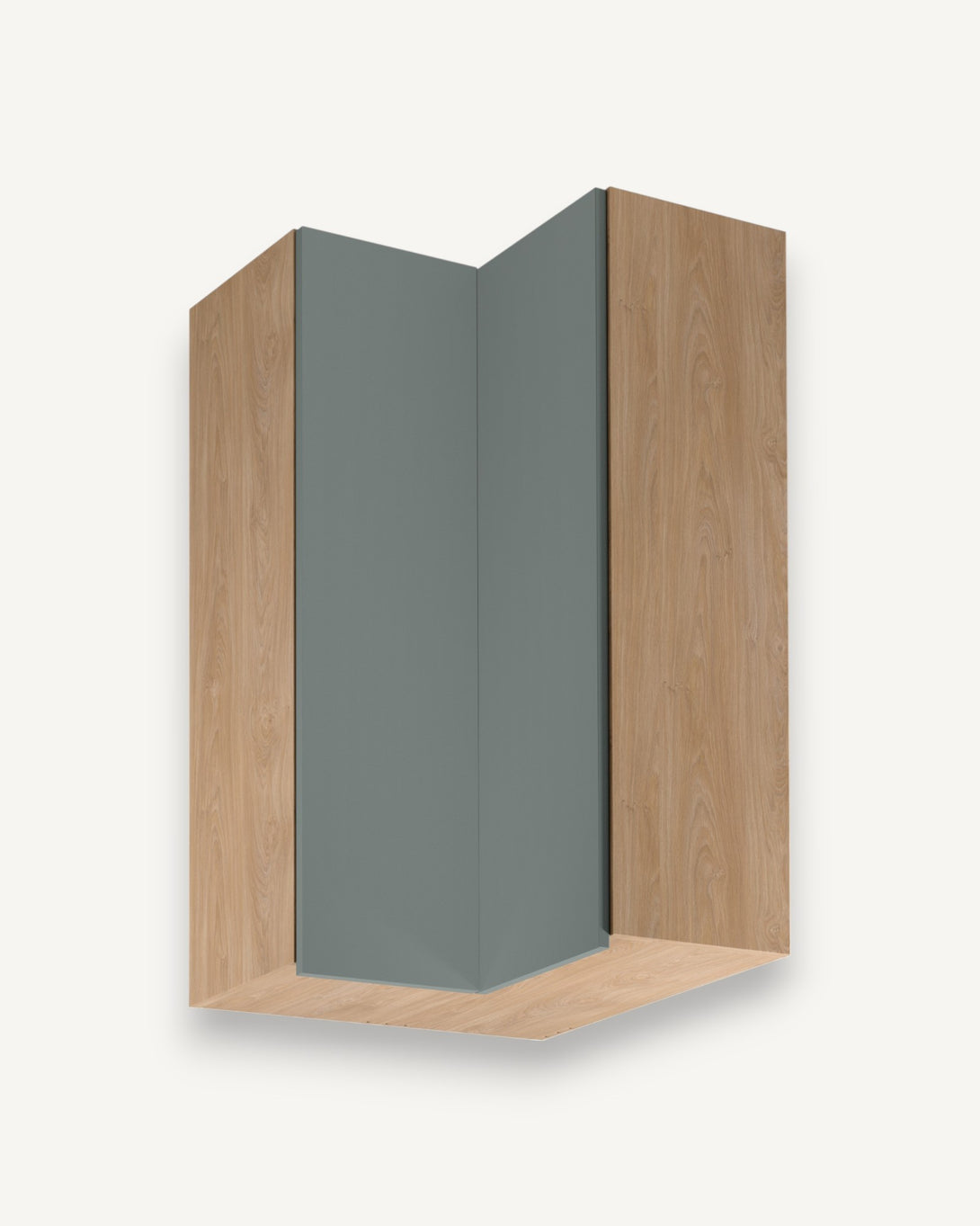 Eckhängeschrank G60N2 – Sorento Grün Sonoma Eiche - Schwebende Eleganz in Ihrer Küche. - ROYAL24_MARKT