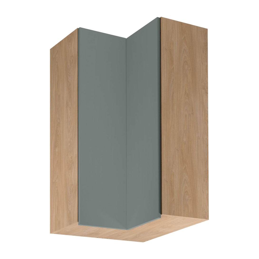 Eckhängeschrank G60N2 – Sorento Grün Sonoma Eiche - Schwebende Eleganz in Ihrer Küche. - ROYAL24_MARKT