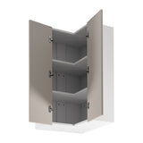 Eckhängeschrank G60N2 – Sorento Weiß Beige - levere Stauraumlösungen für moderne Küchen. - ROYAL24_MARKT