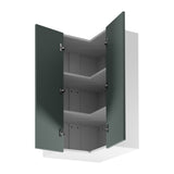 Eckhängeschrank G60N2 – Sorento Weiß Grün - Elegante Lösung für Ordnung in der Küche. - ROYAL24_MARKT