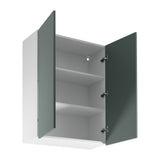 Winkelküche - Sorento - Weiß Grün (Matt) - K52-330×210 cm - ROYAL24_MARKT