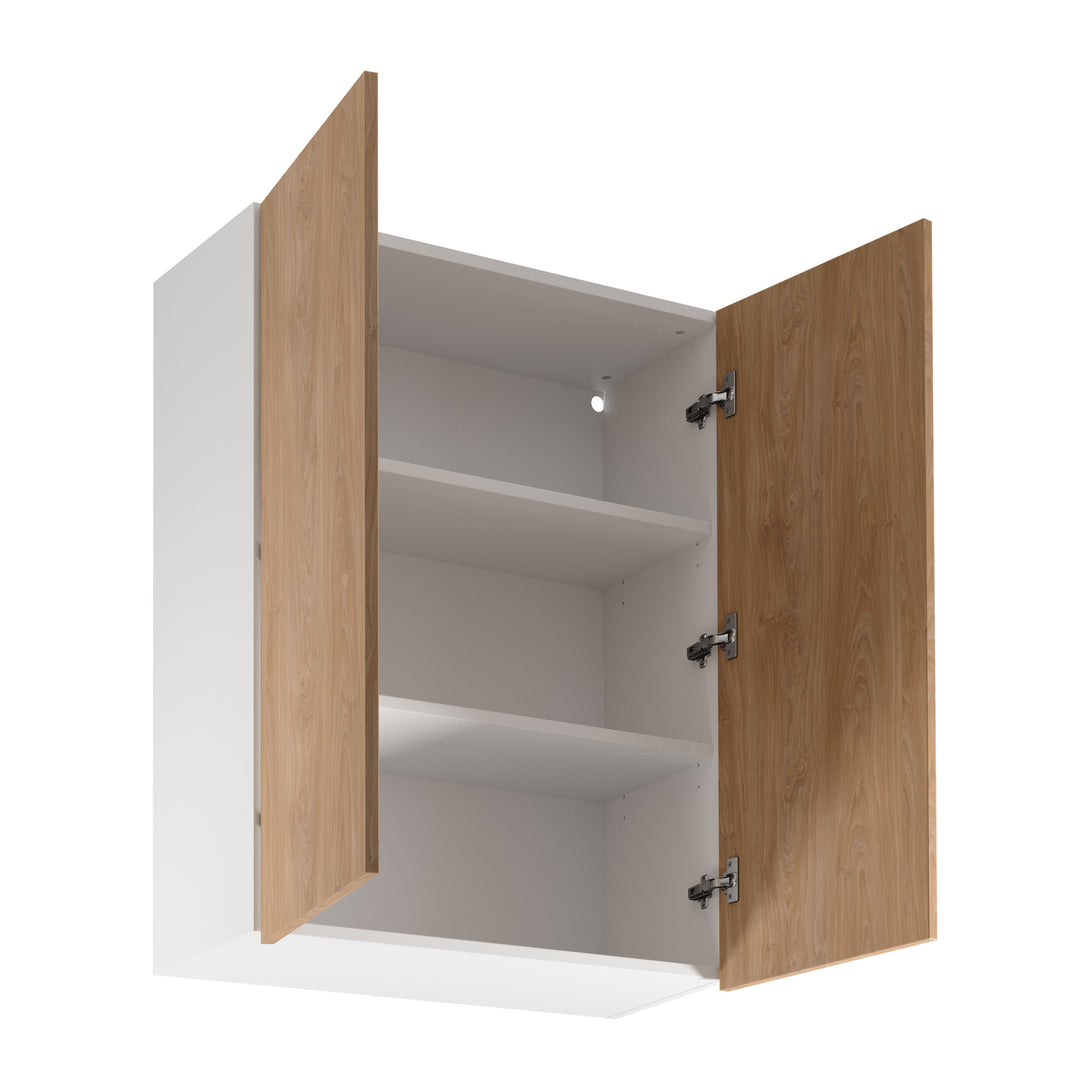 Hängeschrank G80 - Sorento Weiß Sonoma Eiche - Elegantes und organisiertes Design für Ihre Küche. - ROYAL24_MARKT