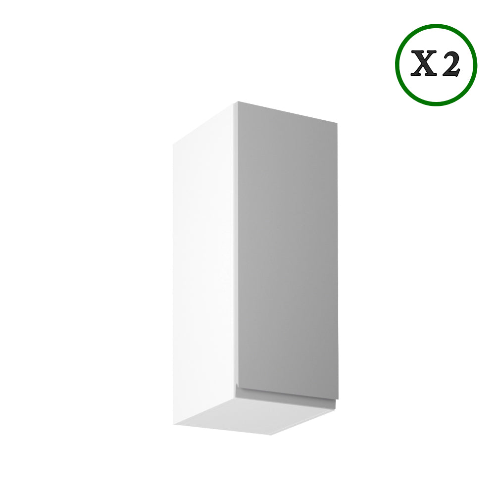 Winkelküche - L-Form Aspen - Weiß Oder Grau - K25-G250×270 cm. - ROYAL24_MARKT