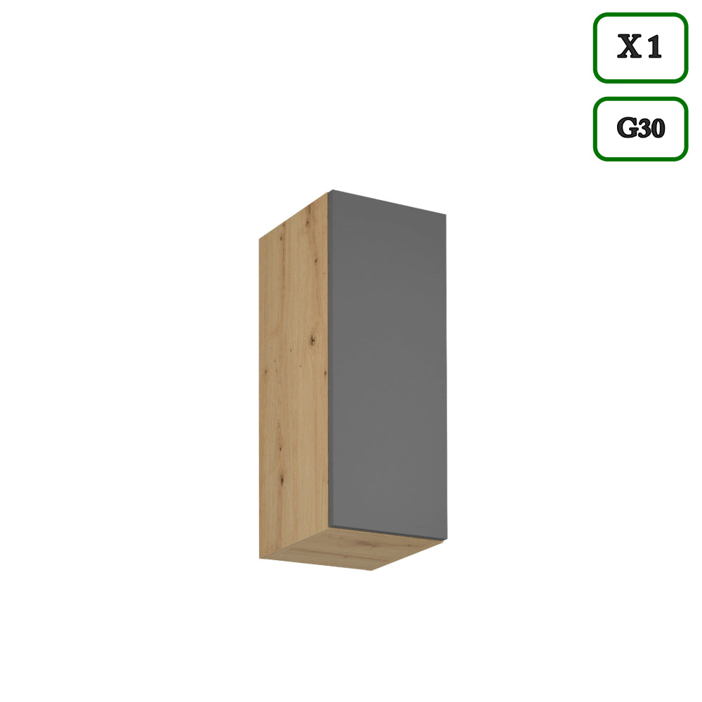 Küchenzeile - K106-G860 - Langen Grau - Design für höchste Ansprüche - ROYAL24_MARKT