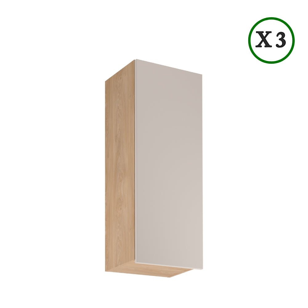 Küchenzeile - Sorento - Beige & Sonoma Eiche (Matt) - K45-G300 cm - ROYAL24_MARKT