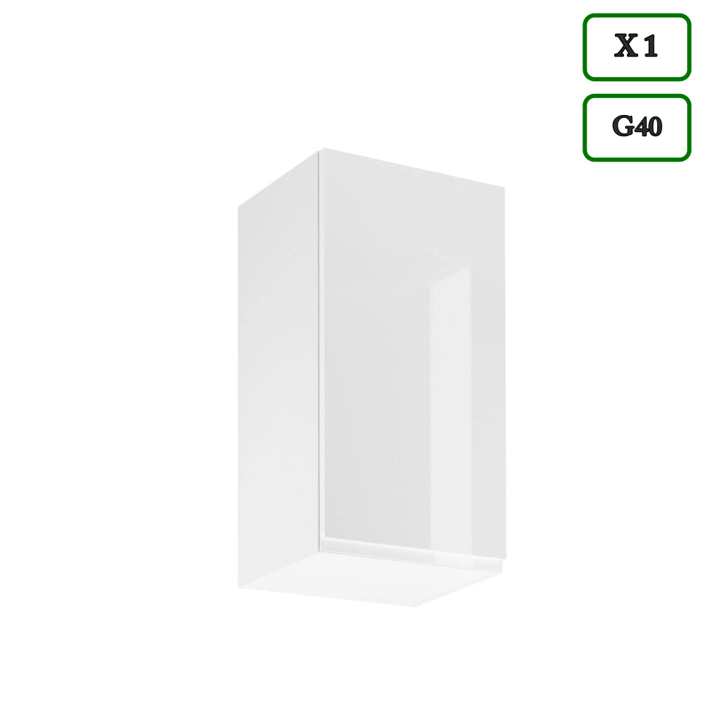 Küchenzeile K91-G320 - Aspen Weiß - Platzsparend und stilvoll zugleich - ROYAL24_MARKT