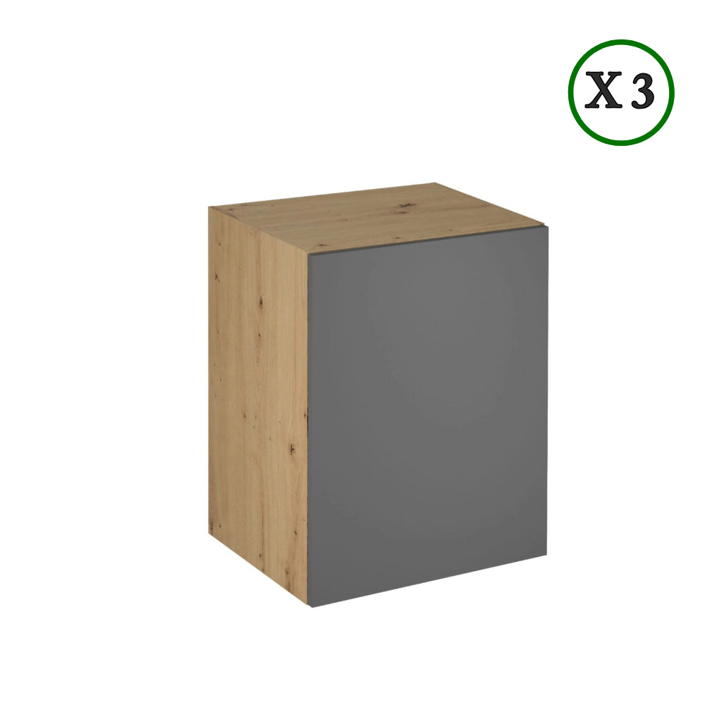 Küchenzeile - Langen - Grau (Matt) - K17-G240 cm. - ROYAL24_MARKT