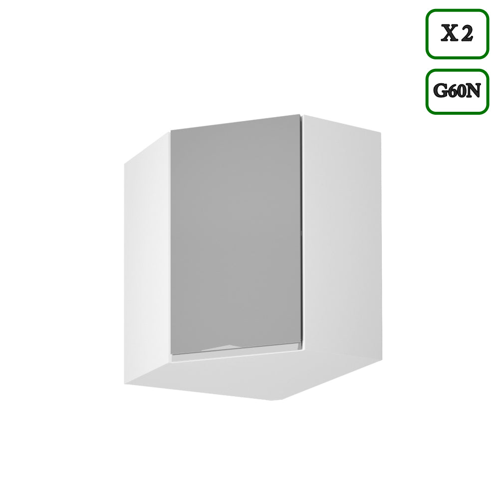 Küchenzeile in U-Form K102-G780 - Aspen Grau - Rundum gut organisiert - ROYAL24_MARKT