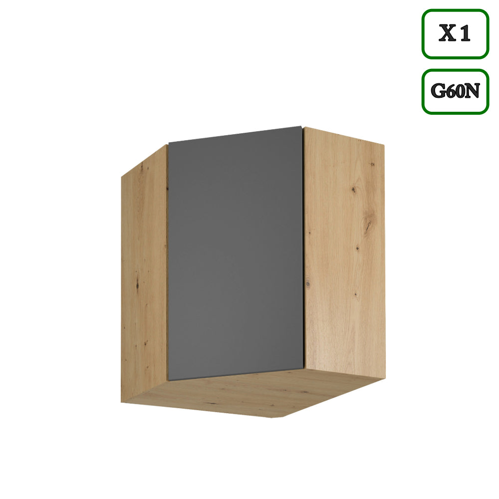 Küchenzeile - K106-G860 - Langen Grau - Design für höchste Ansprüche - ROYAL24_MARKT