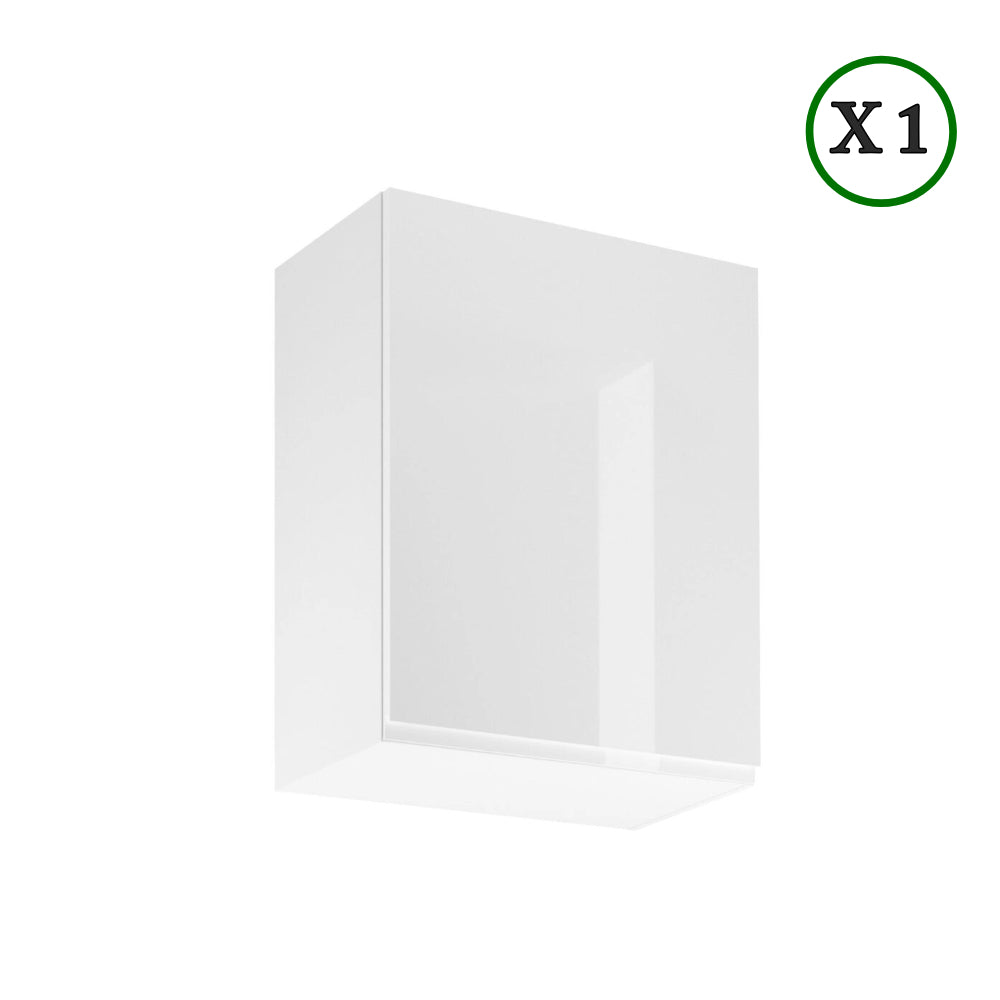 Küchenzeile - Aspen - Weiß (Hochglanz) - K32-G140 cm - ROYAL24_MARKT
