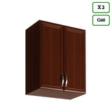 Küchenzeile Mit Insel - Sycylia - Milano Walnuss - K49-G340 cm - ROYAL24_MARKT