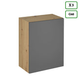 Winkelküche K100-G330 - Langen Grau - mit System – durchdacht geplant - ROYAL24_MARKT